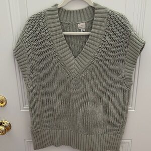 a new day Sage/Seafoam green V-Neck Sweater Vest